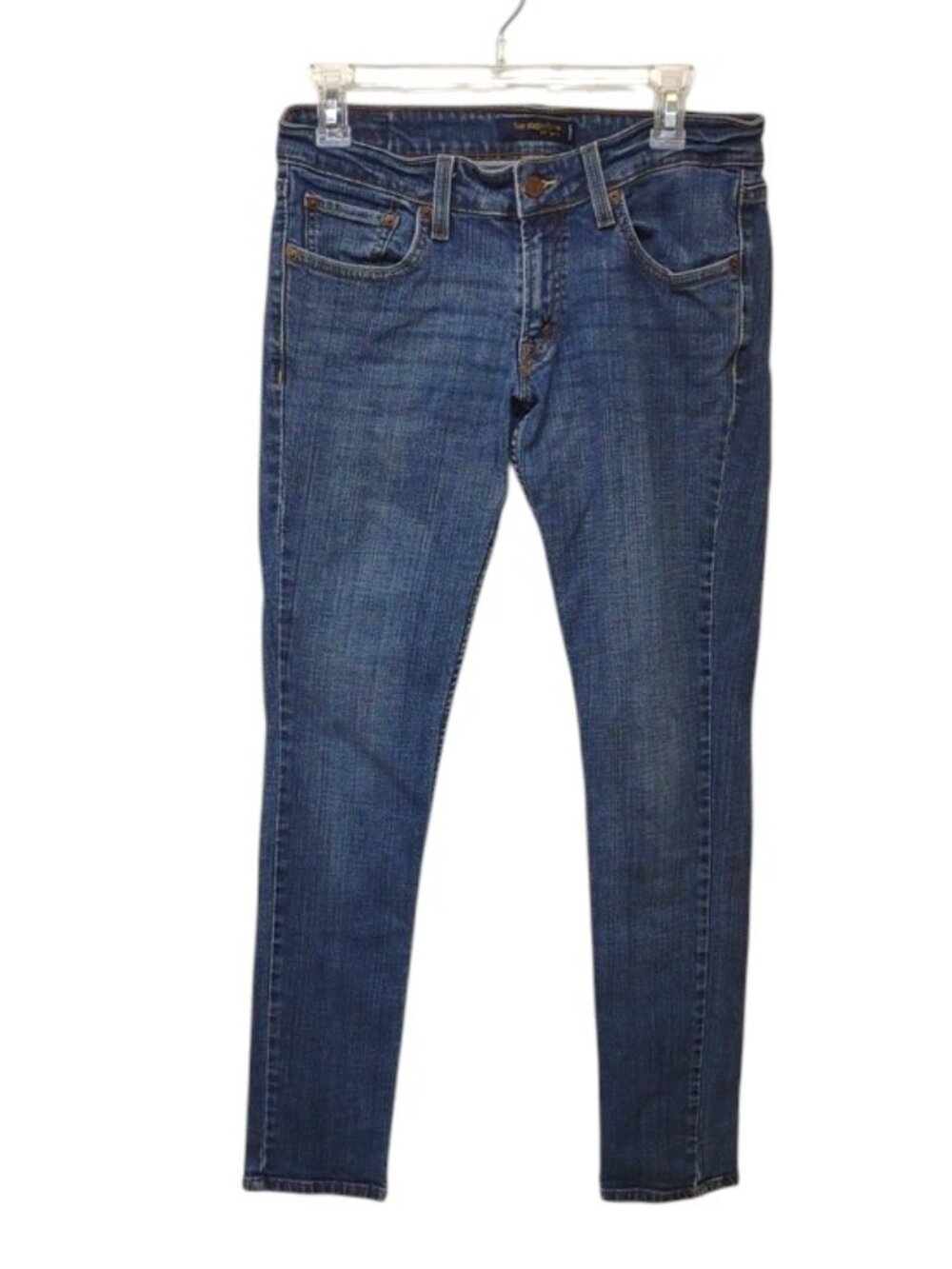 Levi's 524 Too Super Low Skinny Distressed Stretch Blue Jeans